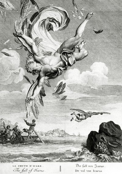 The Fall of Icarus, 1731 by Bernard Picart